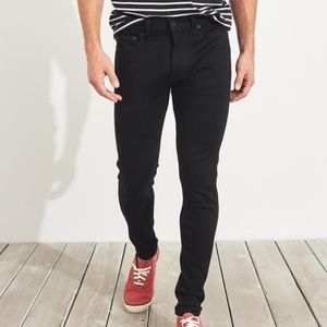 Mens black super skinny jeans